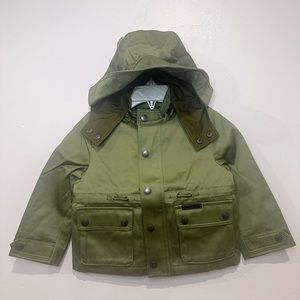 Burberry Olive Green Parka